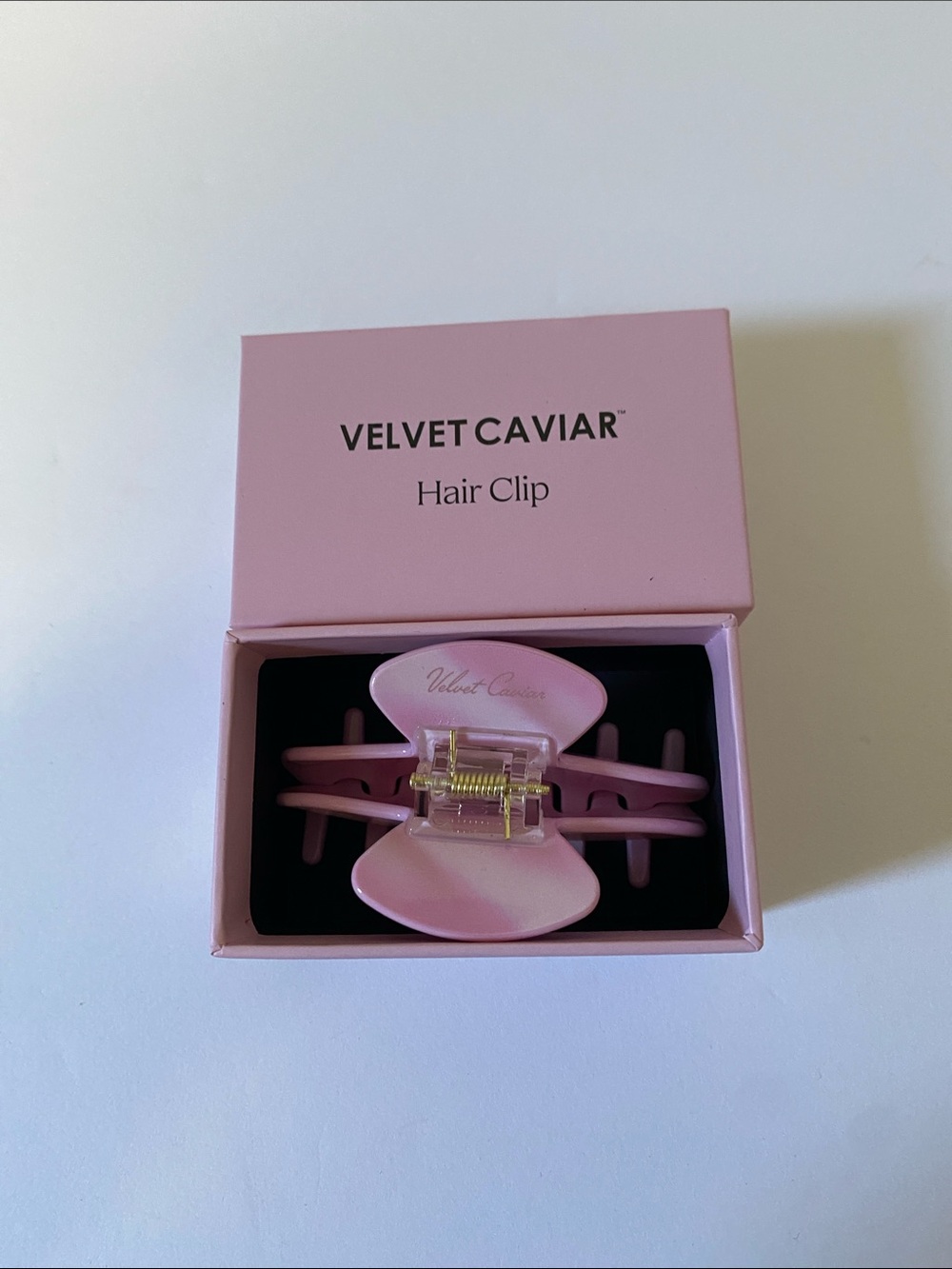 Velvet Caviar Strawberry Swirl Claw Clip
